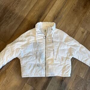 J SISTER Women's Puffer Jacket Size M In White